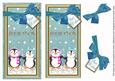 Teal Penguin Duo Let It Snow Dl Topdown Step by Step