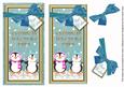 Teal Penguin Duo Across the Miles Dl Topdown Topper