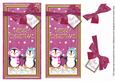 Cerise Penguin Duo Merry Christmas Dl Topdown Topper