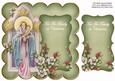 Olive Mother Mary Family at Christmas 8in Scallop Topper