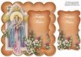 Borange Mother Mary Festive Wishes 8in Scallop Topper