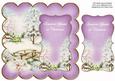 Lilac Snowscene Someone Special Christmas 8in Scallop Topper