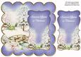 Blue Snowscene Someone Special 8in Scallop Topper