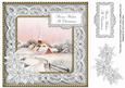 Snow Church Wishes at Christmas 8in Sentiment Topper