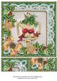 Lovebirds Green Poinsettia 8in Picture Sheet