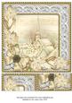 Cream Church Village Poinsettia 8in Picture Sheet