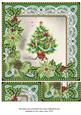 Christmas Tree Green Poinsettia 8in Picture Sheet
