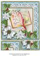 Glory Book Blue Poinsettia 8in Picture Sheet