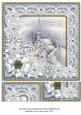 Blue Village Church Poinsettia 8in Picture Sheet