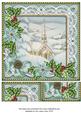 Ice Church Teal Poinsettia 8in Picture Sheet