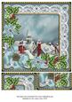 Blue Rooftops Poinsettia 8in Picture Sheet