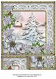 Silver Snow Tree Poinsettia 8in Picture Sheet