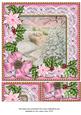 Snowscene2 Pink Poinsettia 8in Picture Sheet