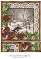 Bronze Winter Walk Poinsettia 8in Picture Sheet