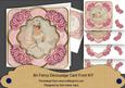 Blushing Bride Pink Rose Fancy 8in Decoupage Cf Kit