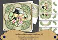 Love Ducks Olive Rose Fancy 8in Decoupage Cf Kit