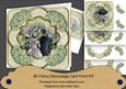 Wedding Couple Olive Rose Fancy 8in Decoupage Cf Kit