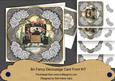 Wedding Car Silver Rose Fancy 8in Decoupage Cf Kit