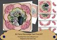 Wedding Couple Pink Rose Fancy 8in Decoupage Cf Kit