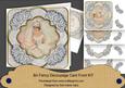 Blushing Bride Silver Rose Fancy 8in Decoupage Cf Kit