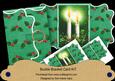 Candle Duo Green Buckle Bracket Mini Card Kit