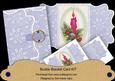 Pink Candle Blue Buckle Bracket Mini Card Kit