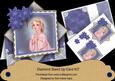 Preying Girl Blue Poinsettia Diamond Mini Card Kit