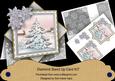 Snow Tree Silver Poinsettia Diamond Mini Card Kit