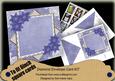 Blue Poinsettia 6inch Diamond Envelope Mini Kit