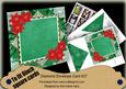 Green & Red Poinsettia 6inch Diamond Envelope Mini Kit