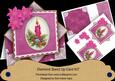 Christmas Candle Cerise Diamond Card Mini Kit