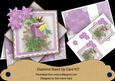 Postbox Lilac Poinsettia Diamond Mini Card Kit