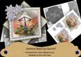 Lantern Silver Poinsettia Diamond Mini Card Kit