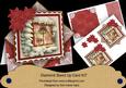 Christmas Window Red Poinsettia Diamond Mini Card Kit