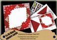 Red Candle Poinsettia 6inch Diamond Envelope Mini Kit