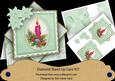Pink Mint Candle Poinsettia Diamond Card Mini Kit