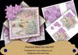 Lilac Snowscene2 Poinsettia Diamond Card Mini Kit