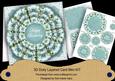Teal Magnolia Happy Birthday 3D Doily Card Mini Kit