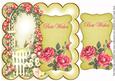Lemon Rose Arch Best Wishes 8in Scallop Topper
