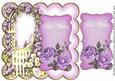 Lilac Rose Arch Best Wishes 8in Scallop Topper