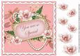 Pink Magnolia You Are Special 8in Decoupage Topper