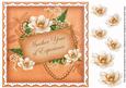 Borange Magnolia Year of Experience 8in Decoupage Topper