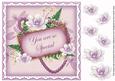 Lilac Magnolia You Are Special 8in Decoupage Topper
