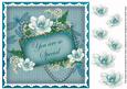 Teal Magnolia You Are Special 8in Decoupage Topper
