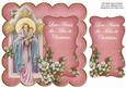 Pink Mother Mary Across the Miles 8in Scallop Topper