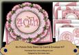 Pink Blossom Happy 40th Birthday 3D Picture Doily C & E Kit