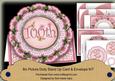 Pink Blossom Happy 100th Birthday 3D Picture Doily C & E Kit