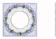 Blue Church Happy Christmas 8in Insert Panel