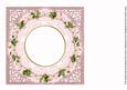 Pink Village Happy Christmas 8in Insert Panel