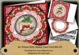 Lovebirds Wu Happy Christmas 8in Doily Shaker Cf Mini Kit